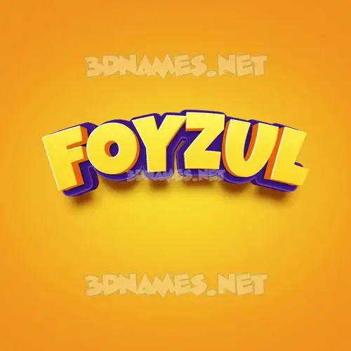 foyzul in Orange Toon style - 3D name wallpaper foyzul in Orange Toon style - 3D name wallpaper