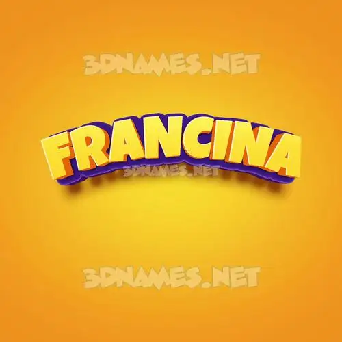 francina in Orange Toon style - 3D name wallpaper francina in Orange Toon style - 3D name wallpaper