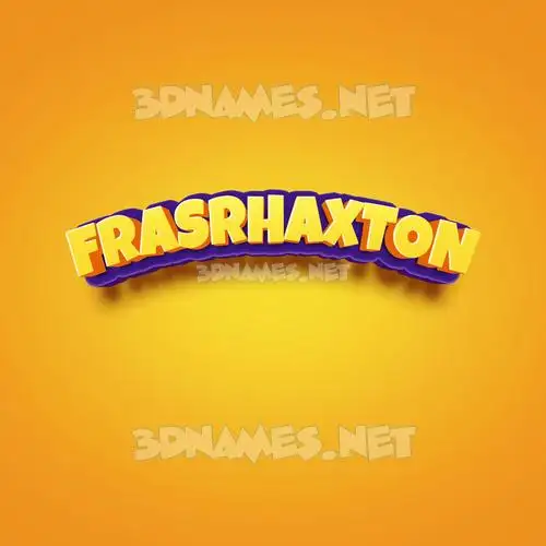 frasrhaxton in Orange Toon style - 3D name wallpaper frasrhaxton in Orange Toon style - 3D name wallpaper