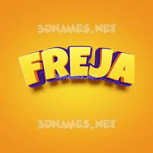freja in Orange Toon style - 3D name wallpaper freja in Orange Toon style - 3D name wallpaper