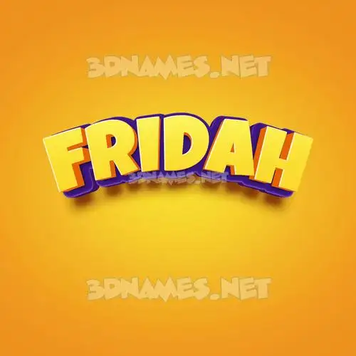 fridah in Orange Toon style - 3D name wallpaper fridah in Orange Toon style - 3D name wallpaper