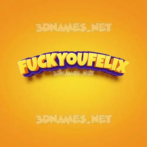 fuckyoufelix in Orange Toon style - 3D name wallpaper fuckyoufelix in Orange Toon style - 3D name wallpaper