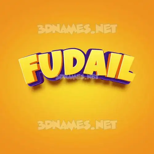 fudail in Orange Toon style - 3D name wallpaper fudail in Orange Toon style - 3D name wallpaper