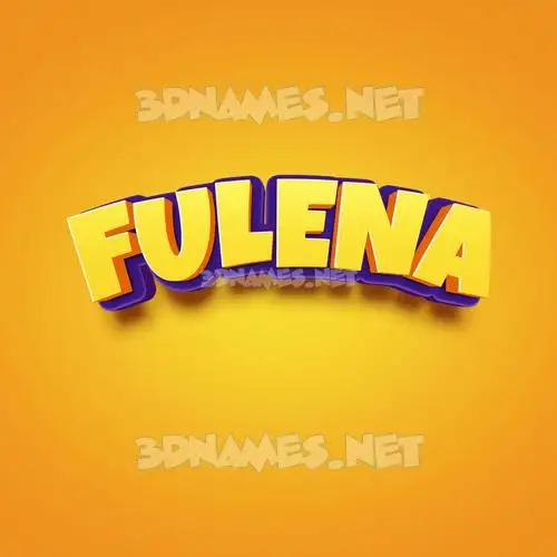 fulena in Orange Toon style - 3D name wallpaper