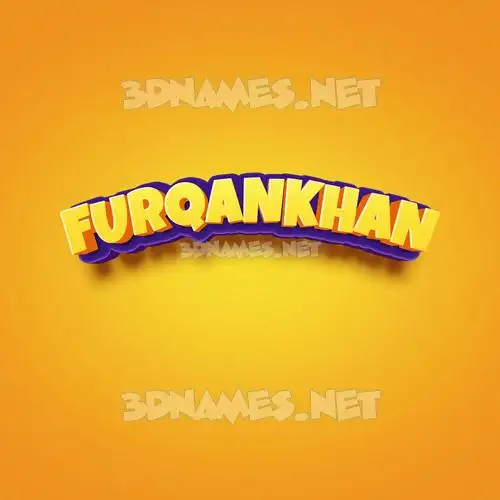 furqankhan in Orange Toon style - 3D name wallpaper furqankhan in Orange Toon style - 3D name wallpaper