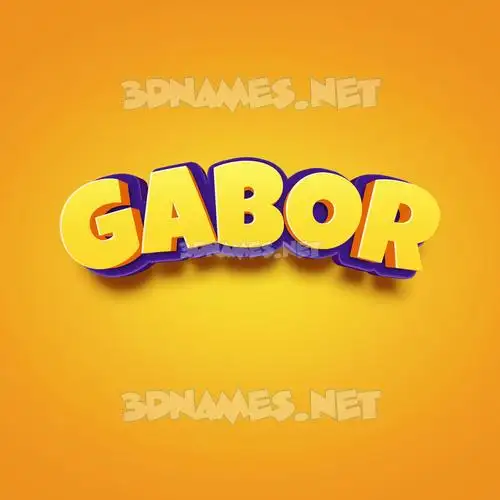 gabor in Orange Toon style - 3D name wallpaper gabor in Orange Toon style - 3D name wallpaper