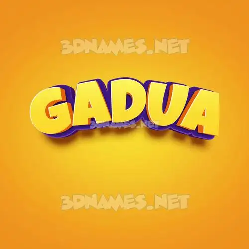 gadua in Orange Toon style - 3D name wallpaper gadua in Orange Toon style - 3D name wallpaper