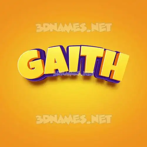 gaith in Orange Toon style - 3D name wallpaper gaith in Orange Toon style - 3D name wallpaper
