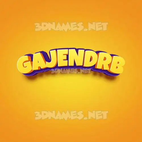 gajendrb in Orange Toon style - 3D name wallpaper gajendrb in Orange Toon style - 3D name wallpaper