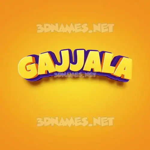 gajjala in Orange Toon style - 3D name wallpaper gajjala in Orange Toon style - 3D name wallpaper