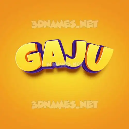 gaju in Orange Toon style - 3D name wallpaper gaju in Orange Toon style - 3D name wallpaper