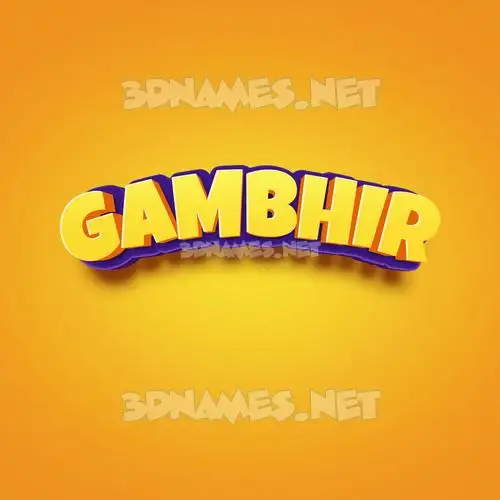 gambhir in Orange Toon style - 3D name wallpaper gambhir in Orange Toon style - 3D name wallpaper
