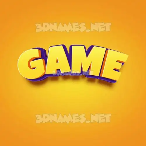 game in Orange Toon style - 3D name wallpaper game in Orange Toon style - 3D name wallpaper