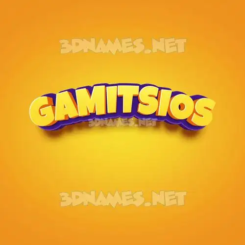 gamitsios in Orange Toon style - 3D name wallpaper gamitsios in Orange Toon style - 3D name wallpaper