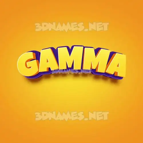 gamma in Orange Toon style - 3D name wallpaper gamma in Orange Toon style - 3D name wallpaper