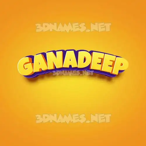 ganadeep in Orange Toon style - 3D name wallpaper ganadeep in Orange Toon style - 3D name wallpaper