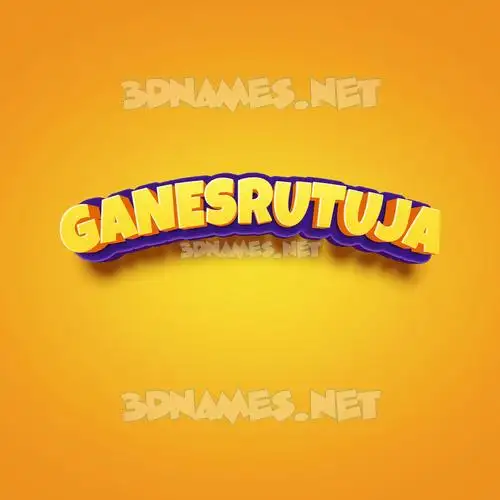 ganesrutuja in Orange Toon style - 3D name wallpaper ganesrutuja in Orange Toon style - 3D name wallpaper