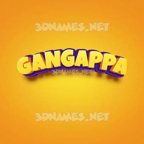 gangappa in Orange Toon style - 3D name wallpaper gangappa in Orange Toon style - 3D name wallpaper
