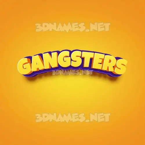 gangsters in Orange Toon style - 3D name wallpaper gangsters in Orange Toon style - 3D name wallpaper
