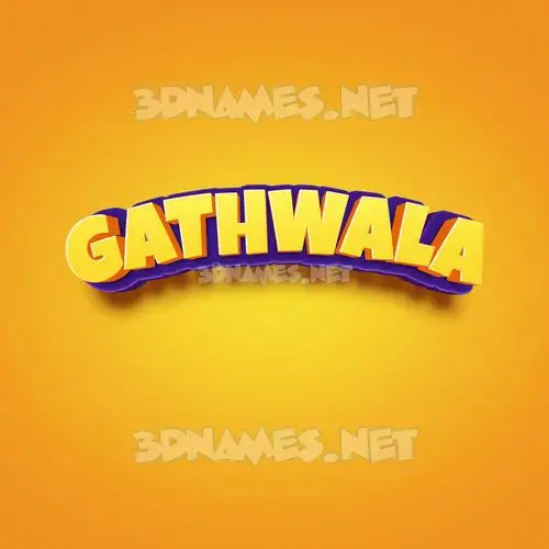 gathwala in Orange Toon style - 3D name wallpaper gathwala in Orange Toon style - 3D name wallpaper