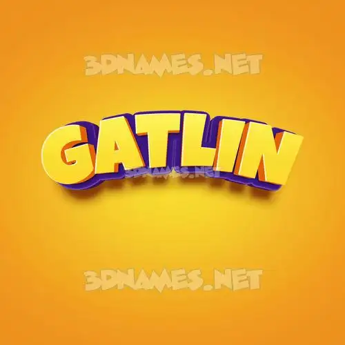 gatlin in Orange Toon style - 3D name wallpaper gatlin in Orange Toon style - 3D name wallpaper