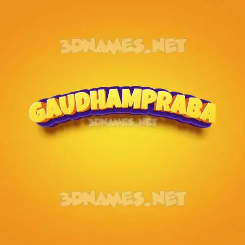 gaudhampraba in Orange Toon style - 3D name wallpaper gaudhampraba in Orange Toon style - 3D name wallpaper