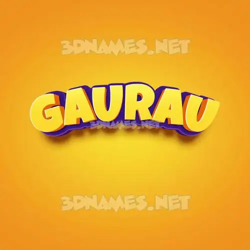 gaurau in Orange Toon style - 3D name wallpaper gaurau in Orange Toon style - 3D name wallpaper