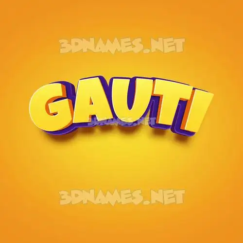 gauti in Orange Toon style - 3D name wallpaper gauti in Orange Toon style - 3D name wallpaper