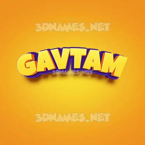 gavtam in Orange Toon style - 3D name wallpaper gavtam in Orange Toon style - 3D name wallpaper