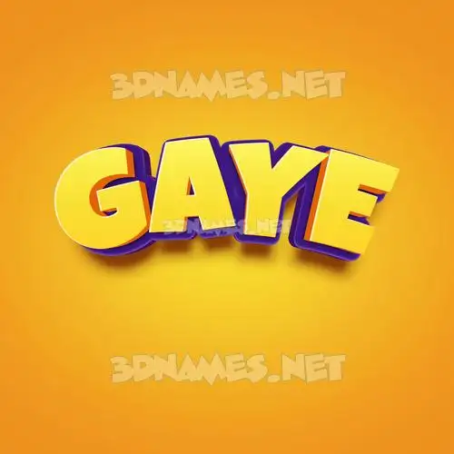 gaye in Orange Toon style - 3D name wallpaper gaye in Orange Toon style - 3D name wallpaper