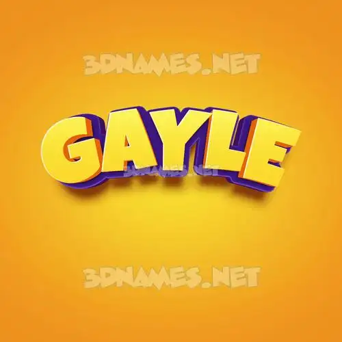 gayle in Orange Toon style - 3D name wallpaper gayle in Orange Toon style - 3D name wallpaper