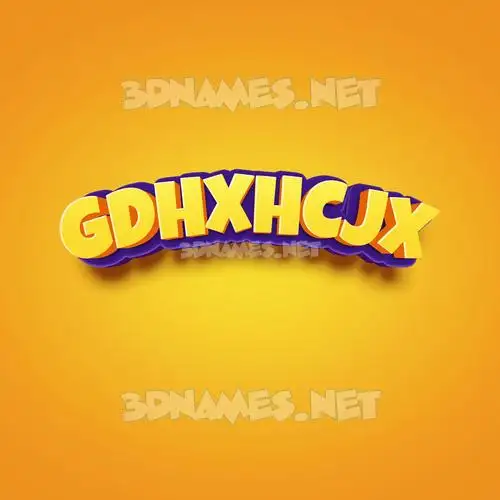 gdhxhcjx in Orange Toon style - 3D name wallpaper gdhxhcjx in Orange Toon style - 3D name wallpaper