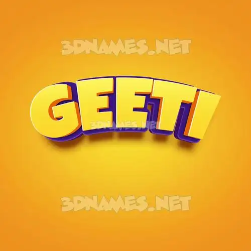 geeti in Orange Toon style - 3D name wallpaper geeti in Orange Toon style - 3D name wallpaper