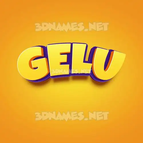 gelu in Orange Toon style - 3D name wallpaper gelu in Orange Toon style - 3D name wallpaper