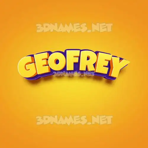 geofrey in Orange Toon style - 3D name wallpaper geofrey in Orange Toon style - 3D name wallpaper