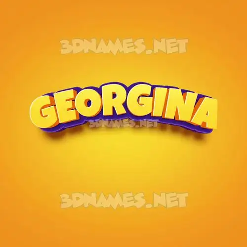 georgina in Orange Toon style - 3D name wallpaper georgina in Orange Toon style - 3D name wallpaper