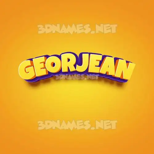 georjean in Orange Toon style - 3D name wallpaper georjean in Orange Toon style - 3D name wallpaper