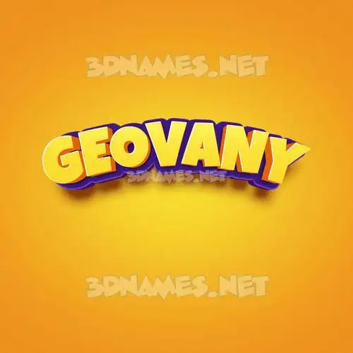 geovany in Orange Toon style - 3D name wallpaper geovany in Orange Toon style - 3D name wallpaper