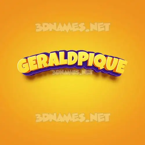 geraldpique in Orange Toon style - 3D name wallpaper geraldpique in Orange Toon style - 3D name wallpaper