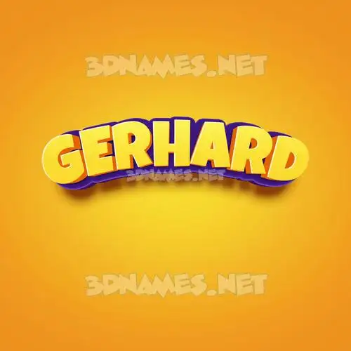 gerhard in Orange Toon style - 3D name wallpaper gerhard in Orange Toon style - 3D name wallpaper