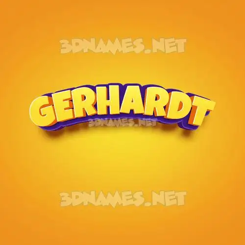 gerhardt in Orange Toon style - 3D name wallpaper gerhardt in Orange Toon style - 3D name wallpaper