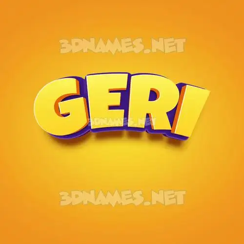geri in Orange Toon style - 3D name wallpaper geri in Orange Toon style - 3D name wallpaper