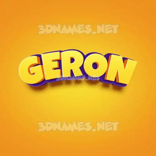 geron in Orange Toon style - 3D name wallpaper geron in Orange Toon style - 3D name wallpaper