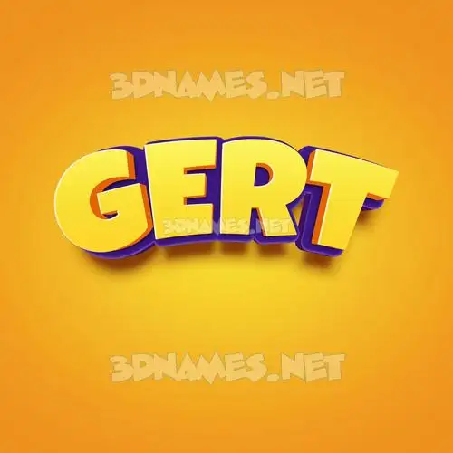 gert in Orange Toon style - 3D name wallpaper gert in Orange Toon style - 3D name wallpaper