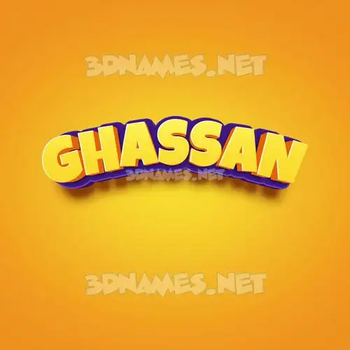 ghassan in Orange Toon style - 3D name wallpaper ghassan in Orange Toon style - 3D name wallpaper