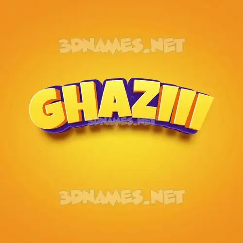 ghaziii in Orange Toon style - 3D name wallpaper ghaziii in Orange Toon style - 3D name wallpaper