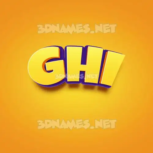 ghi in Orange Toon style - 3D name wallpaper ghi in Orange Toon style - 3D name wallpaper
