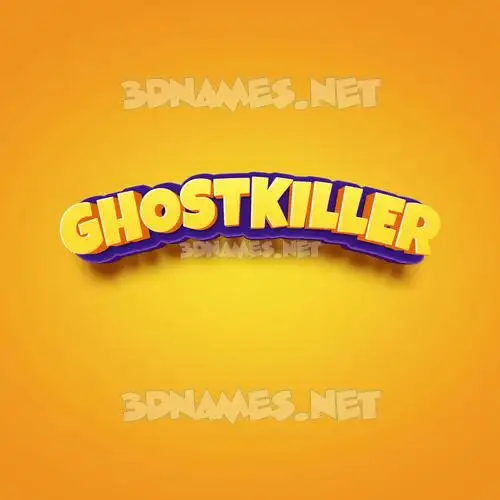 ghostkiller in Orange Toon style - 3D name wallpaper ghostkiller in Orange Toon style - 3D name wallpaper