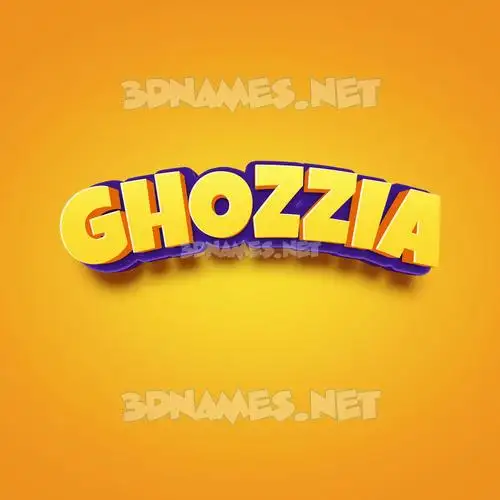 ghozzia in Orange Toon style - 3D name wallpaper ghozzia in Orange Toon style - 3D name wallpaper