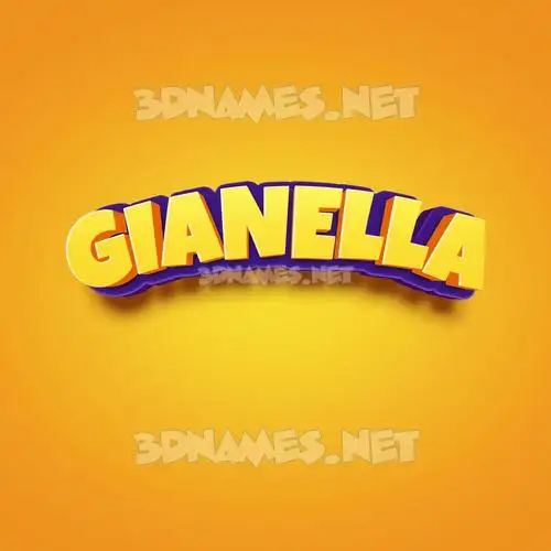 gianella in Orange Toon style - 3D name wallpaper gianella in Orange Toon style - 3D name wallpaper